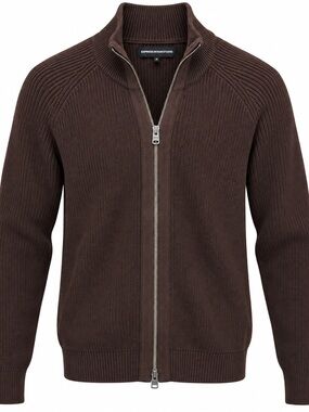 Express Design Studio Men’s Full-zip Sweater